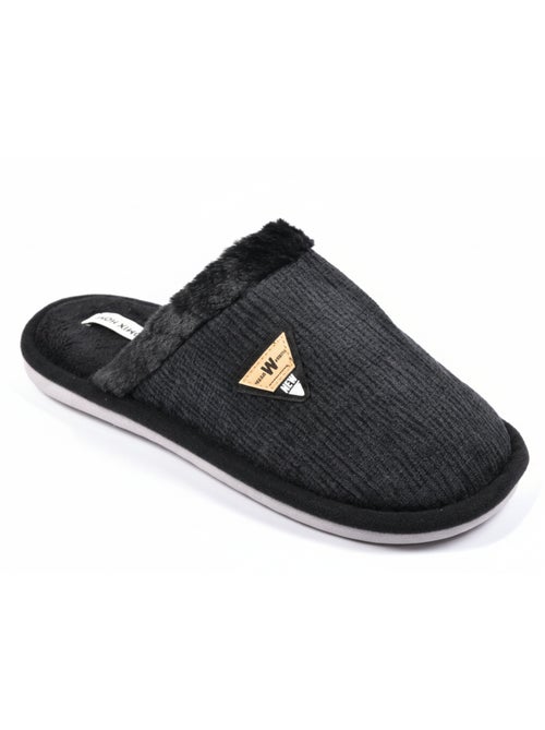 Mules hombre terciopelo ondulado MU9714 - Kiabi
