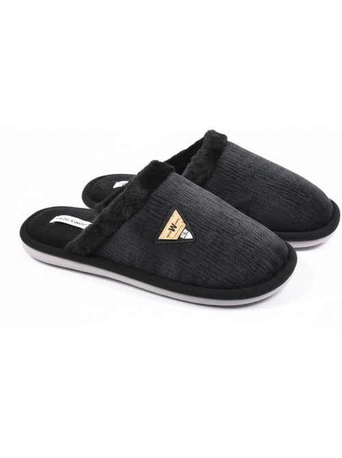Mules hombre terciopelo ondulado MU9714 - Kiabi