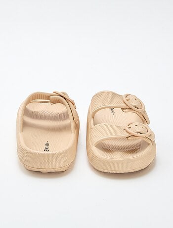 Mules lisas de doble tira