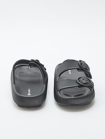 Mules lisas de doble tira