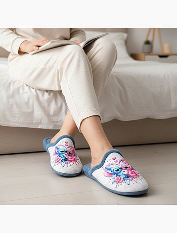 Mules mujer ozabi estampado dibujos animados, fabricadas en españa