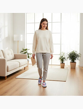 Mules mujer ozabi estampado dibujos animados, fabricadas en españa