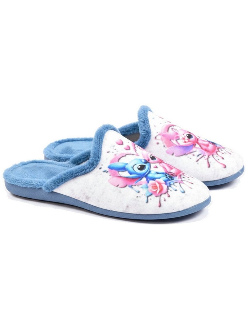 Mules mujer ozabi estampado dibujos animados, fabricadas en españa Azul - Kiabi
