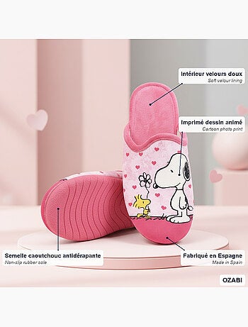 Mules mujer ozabi estampado dibujos animados, fabricadas en españa