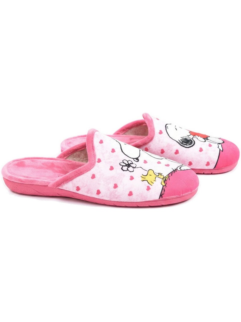 Mules mujer ozabi estampado dibujos animados, fabricadas en españa Rosa fucsia - Kiabi
