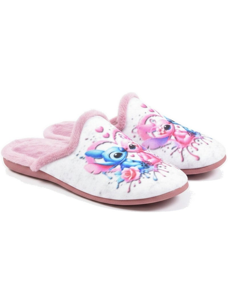 Mules mujer ozabi estampado dibujos animados, fabricadas en españa Salmón - Kiabi