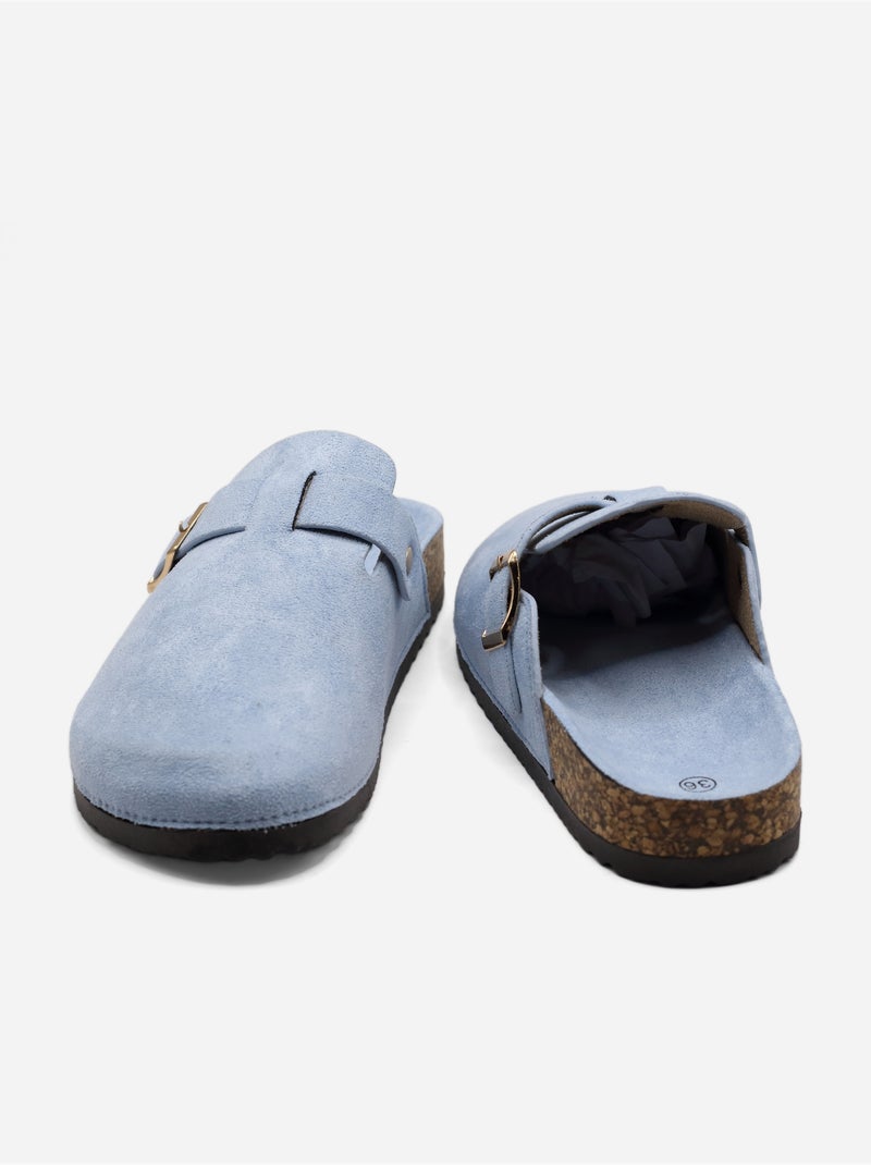 Mules para ponerse - C M Azul - Kiabi