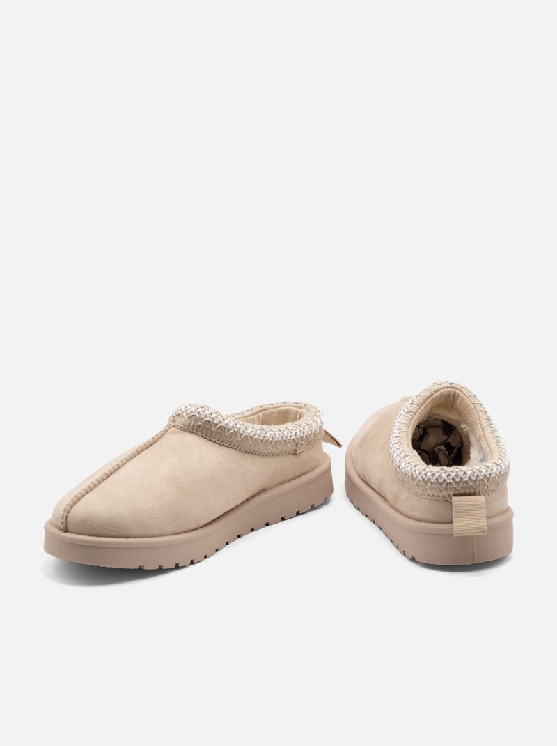 Mules para ponerse - C M Beige - Kiabi