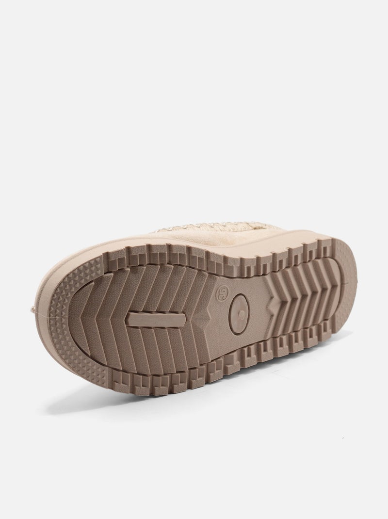 Mules para ponerse - C M Beige - Kiabi