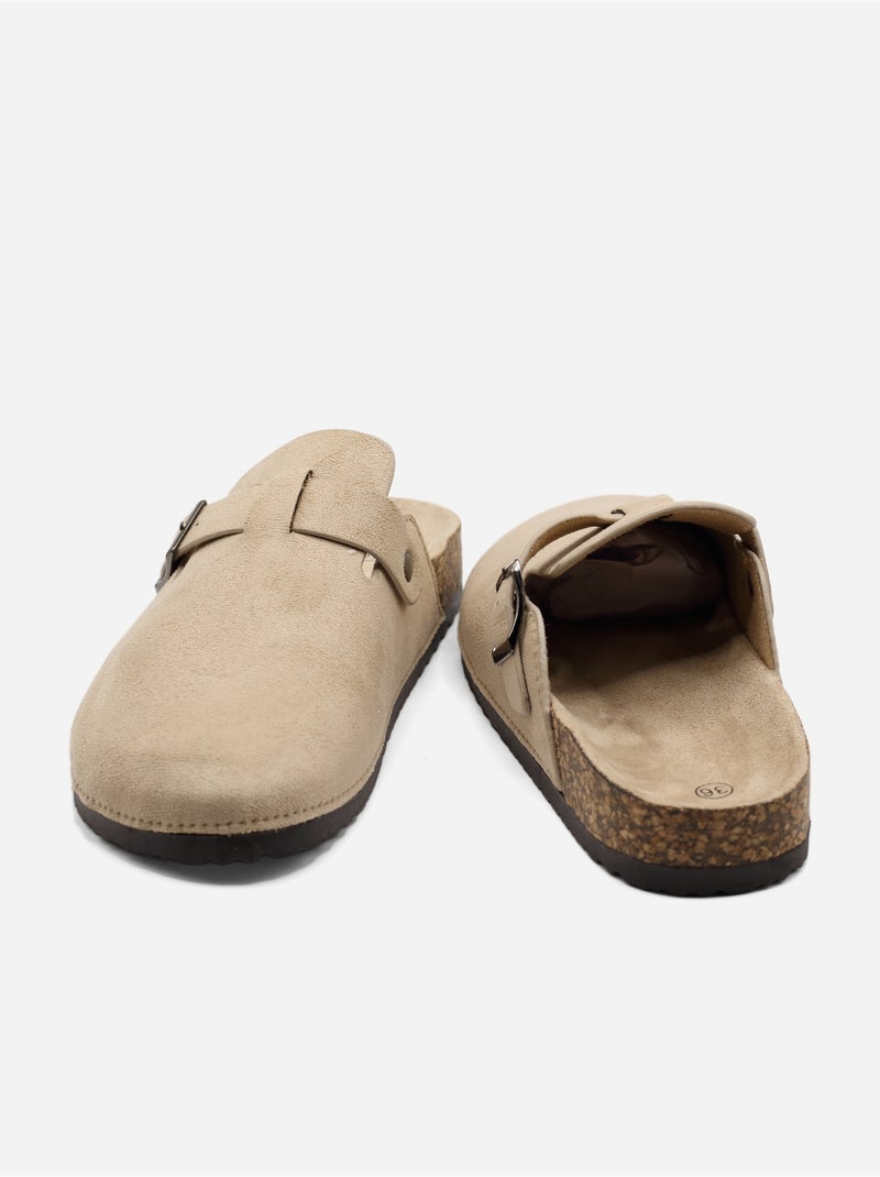 Mules para ponerse - C M Beige - Kiabi