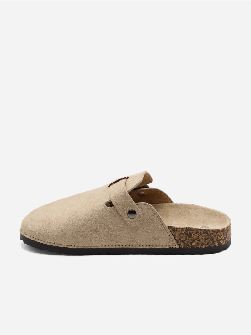 Mules para ponerse - C M Beige - Kiabi