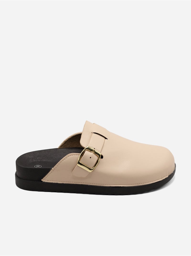 Mules para ponerse - C M Crema - Kiabi