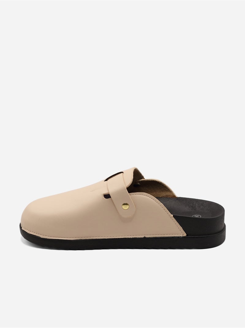 Mules para ponerse - C M Crema - Kiabi