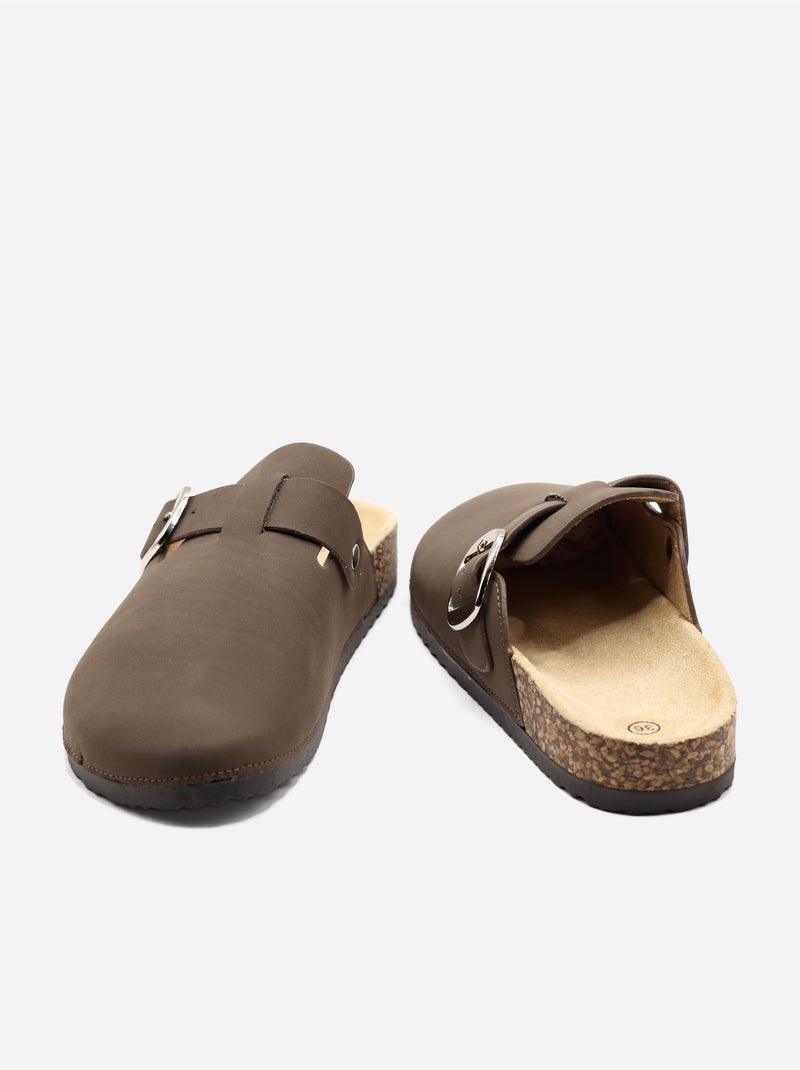 Mules para ponerse - C M Marrón - Kiabi