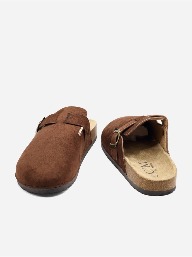 Mules para ponerse - C M Marrón - Kiabi