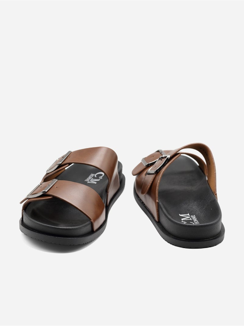 Mules para ponerse - C M Marrón - Kiabi