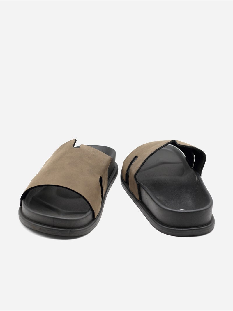 Mules para ponerse - C M Marrón oscuro - Kiabi