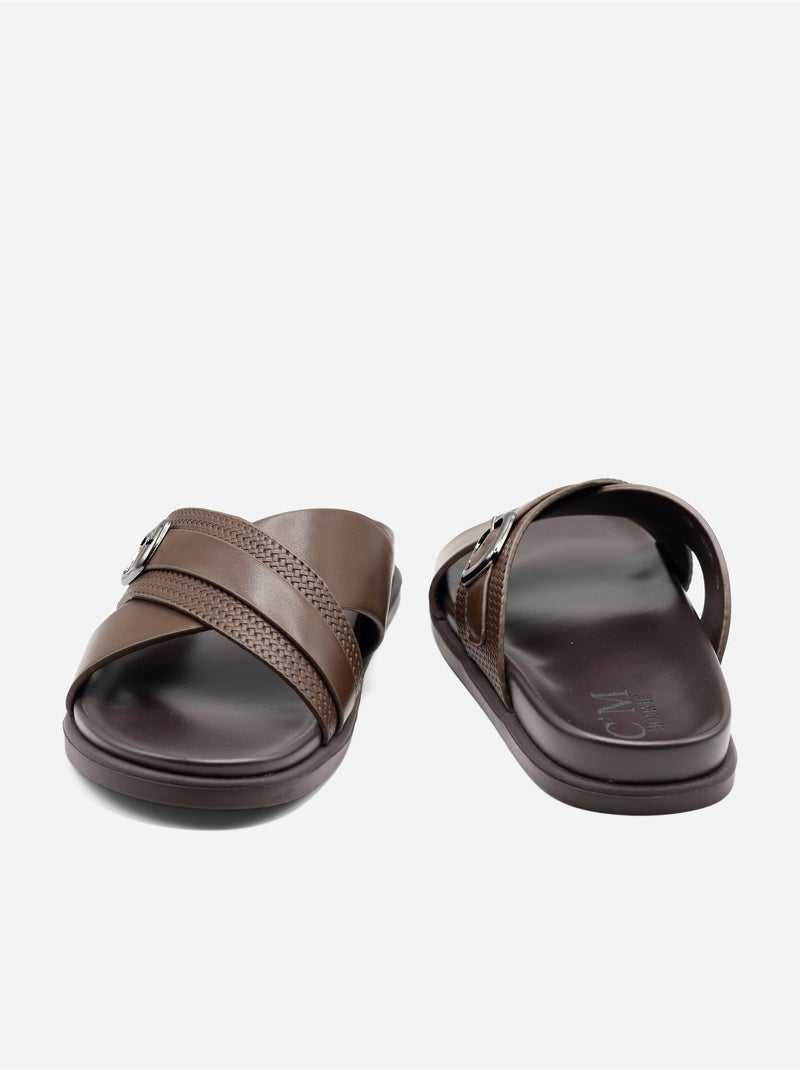 Mules para ponerse - C M Marrón oscuro - Kiabi