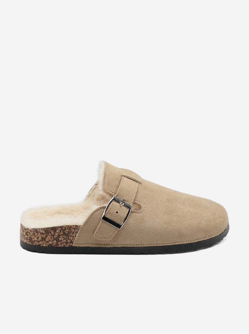 Mules para ponerse - C M Taupe - Kiabi