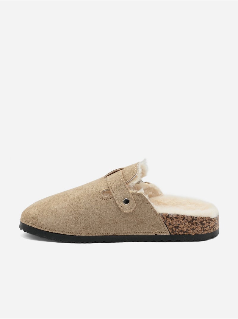 Mules para ponerse - C M Taupe - Kiabi