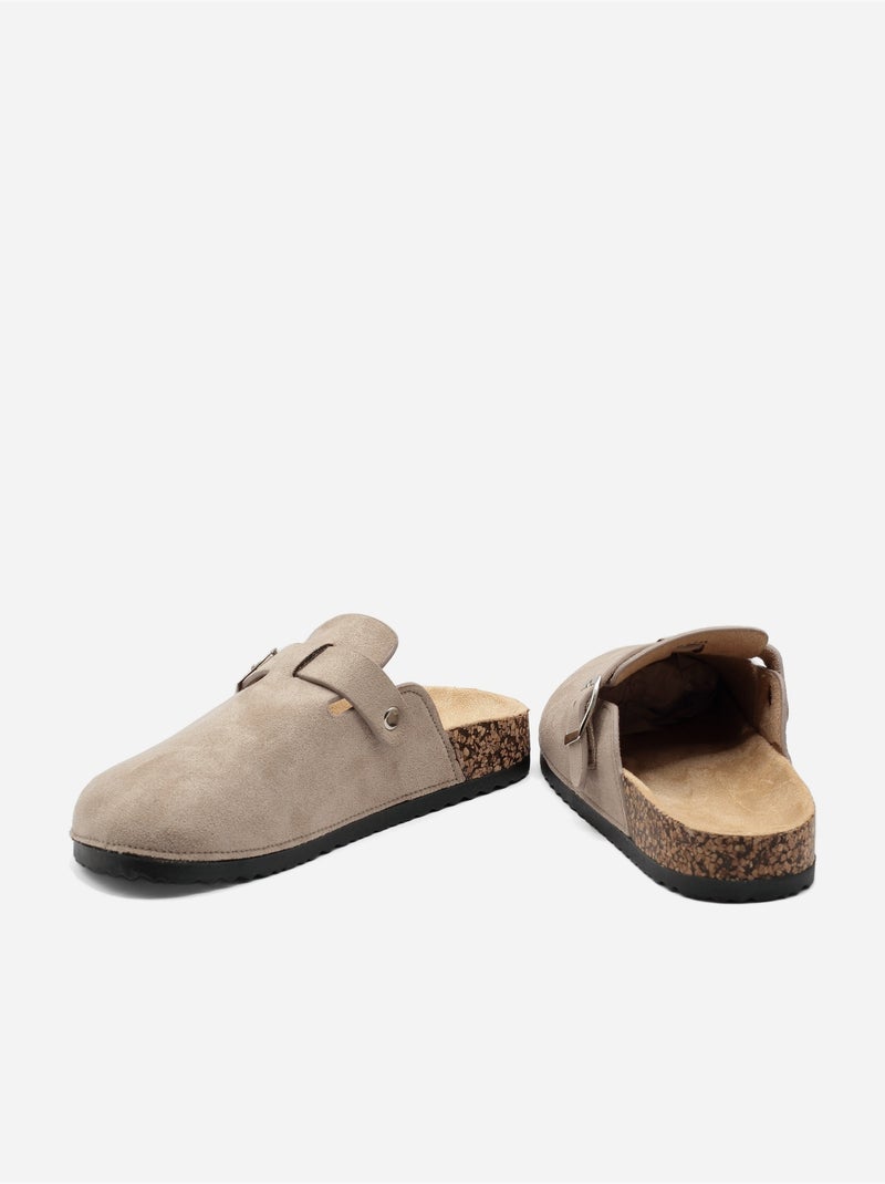Mules para ponerse - C M Taupe - Kiabi