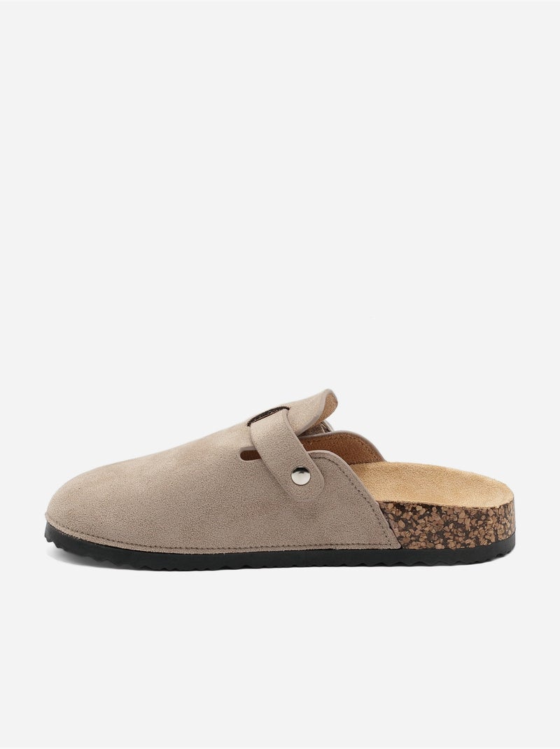 Mules para ponerse - C M Taupe - Kiabi