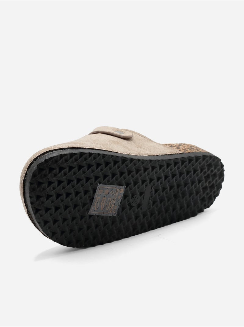 Mules para ponerse - C M Taupe - Kiabi