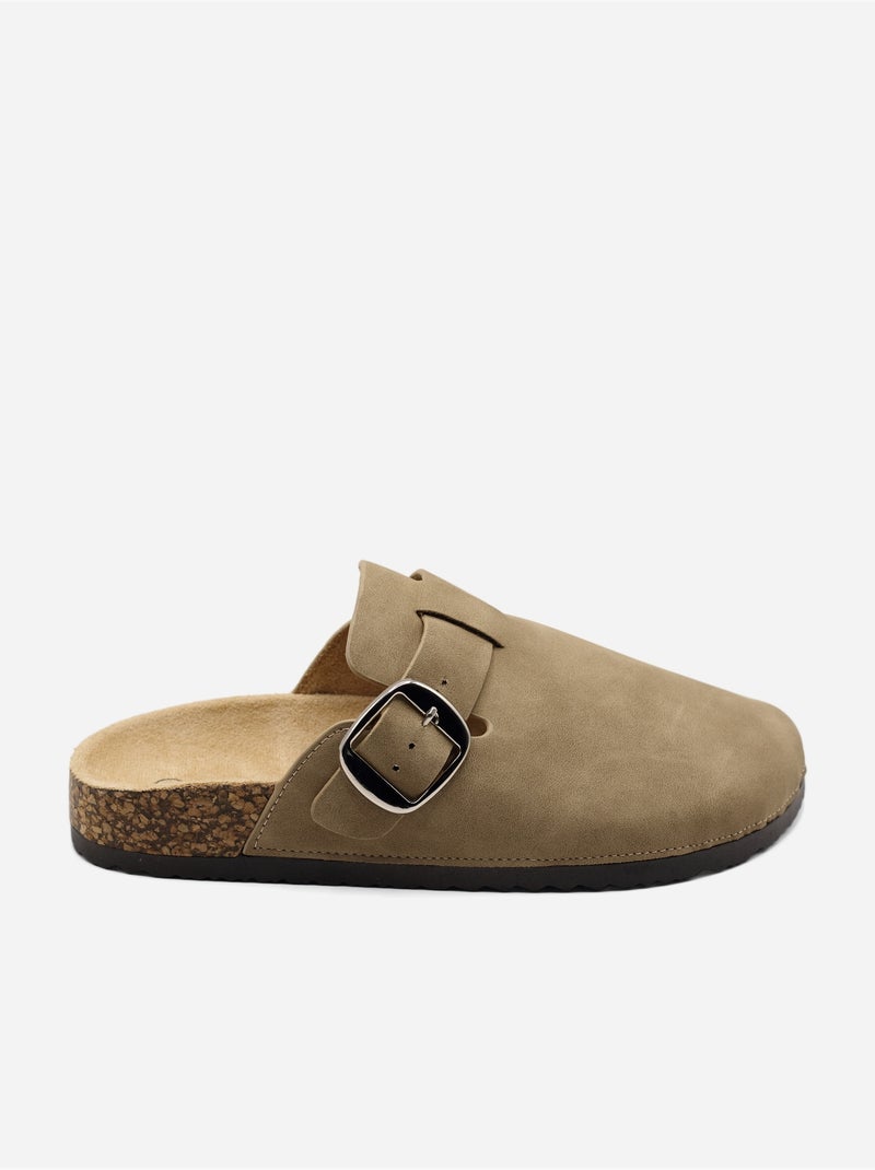 Mules para ponerse - C M Taupe - Kiabi