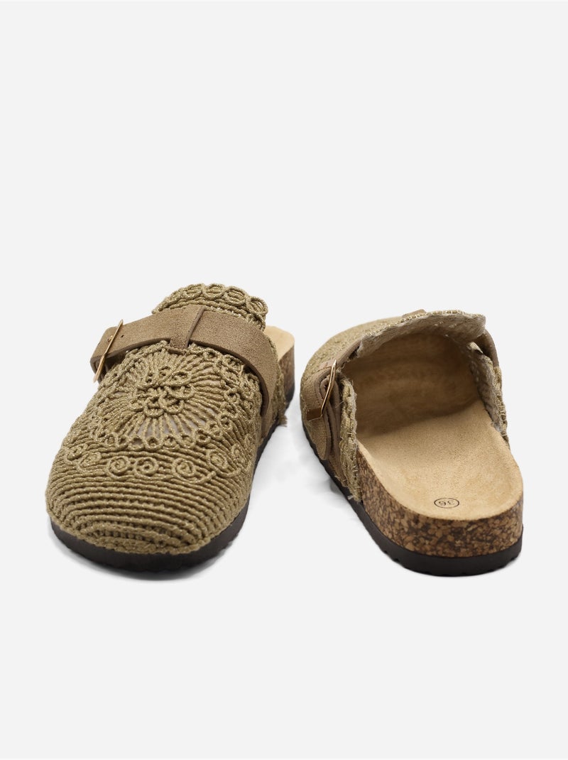 Mules para ponerse - C M Taupe - Kiabi