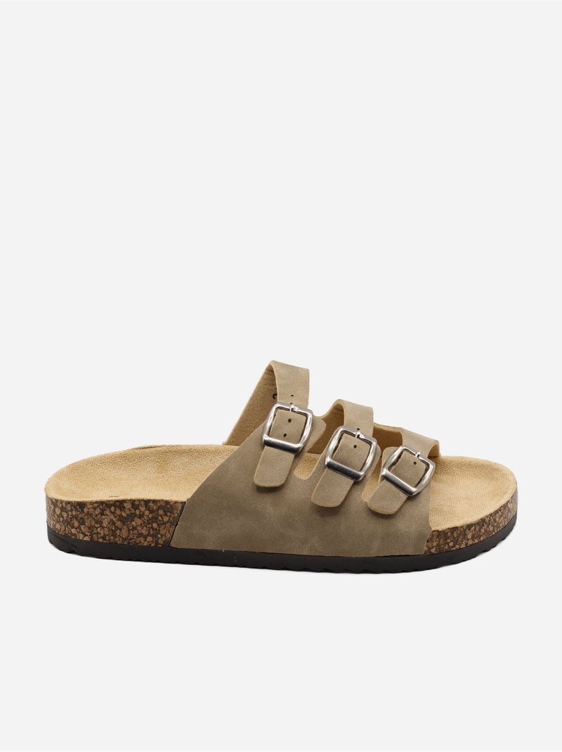 Mules para ponerse - C M Taupe - Kiabi