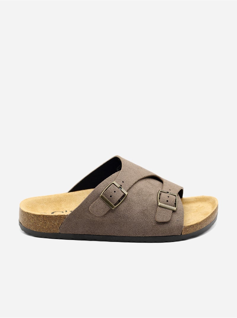Mules para ponerse - C M Taupe - Kiabi