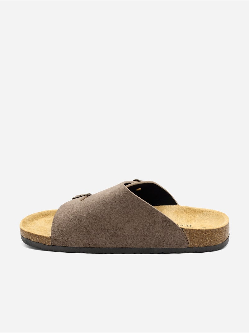 Mules para ponerse - C M Taupe - Kiabi
