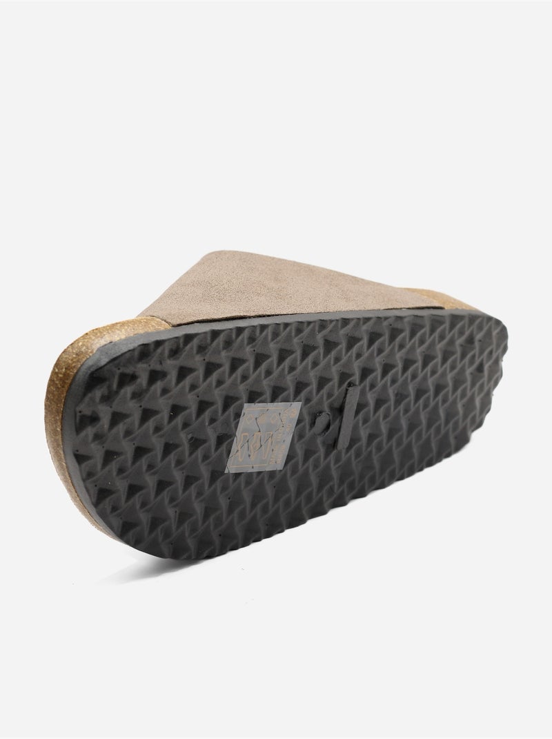 Mules para ponerse - C M Taupe - Kiabi