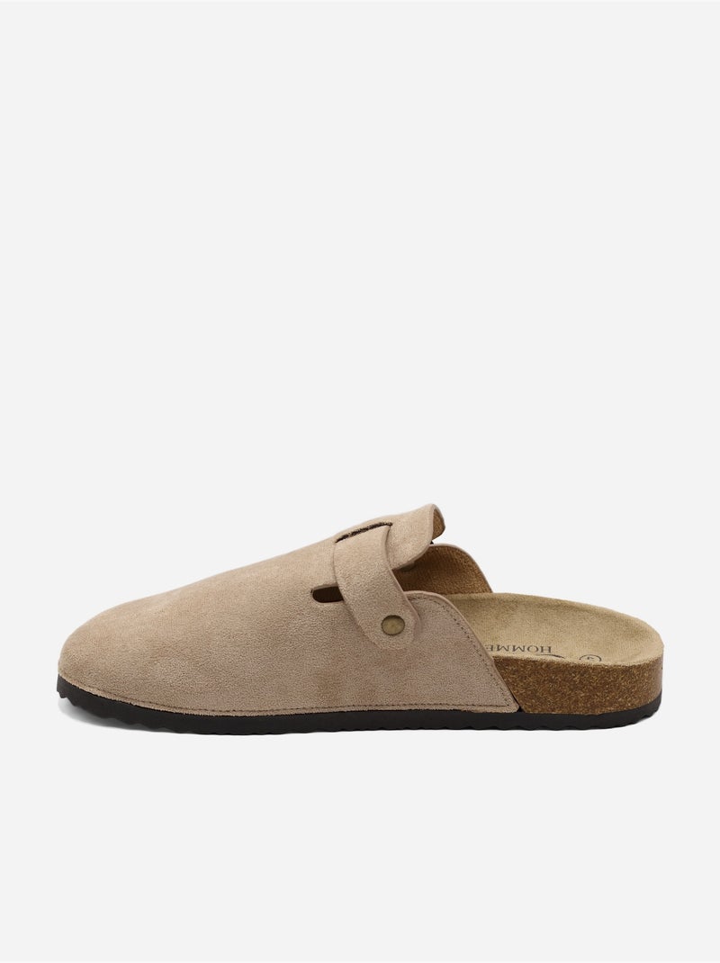 Mules para ponerse - C M Taupe - Kiabi