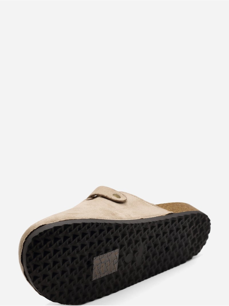 Mules para ponerse - C M Taupe - Kiabi