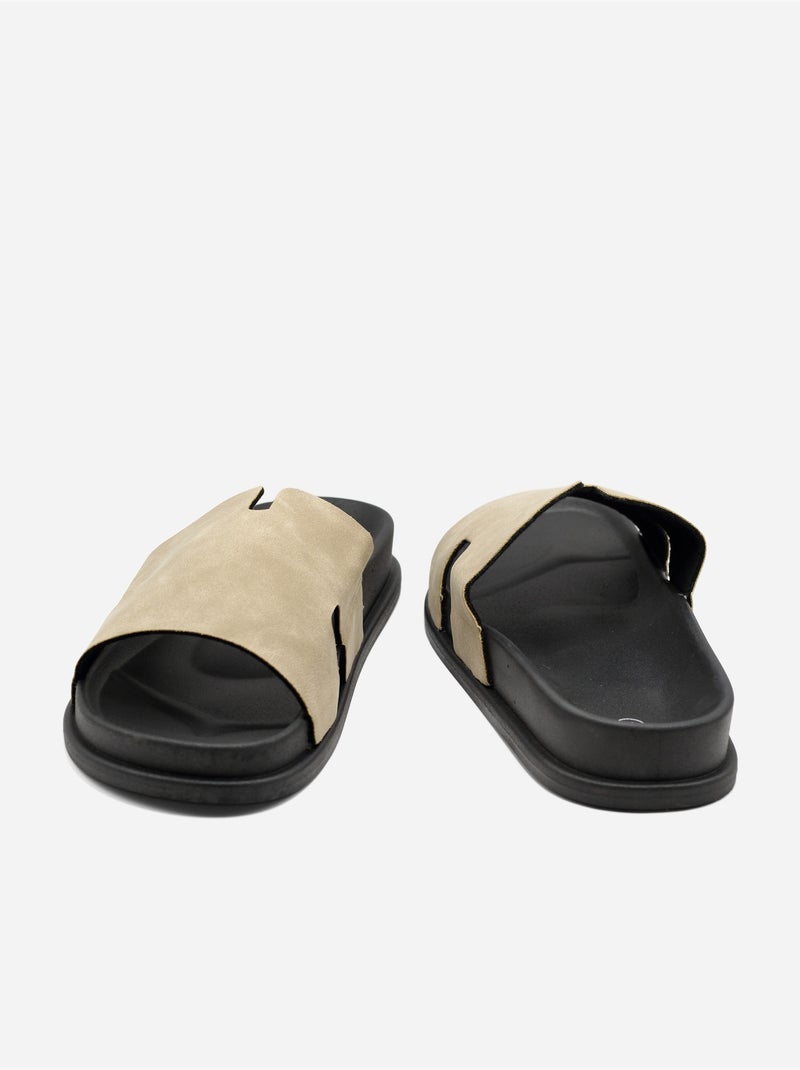 Mules para ponerse - C M Taupe - Kiabi