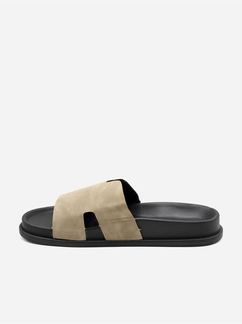 Mules para ponerse - C M Taupe - Kiabi