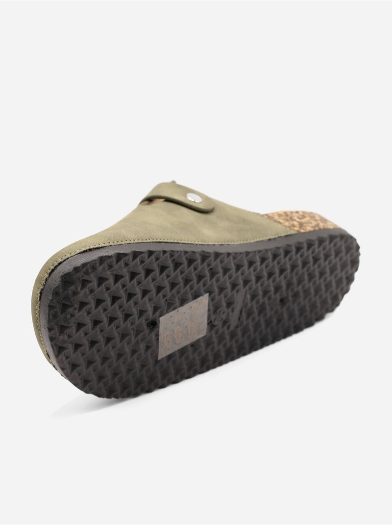 Mules para ponerse - C M Verde - Kiabi