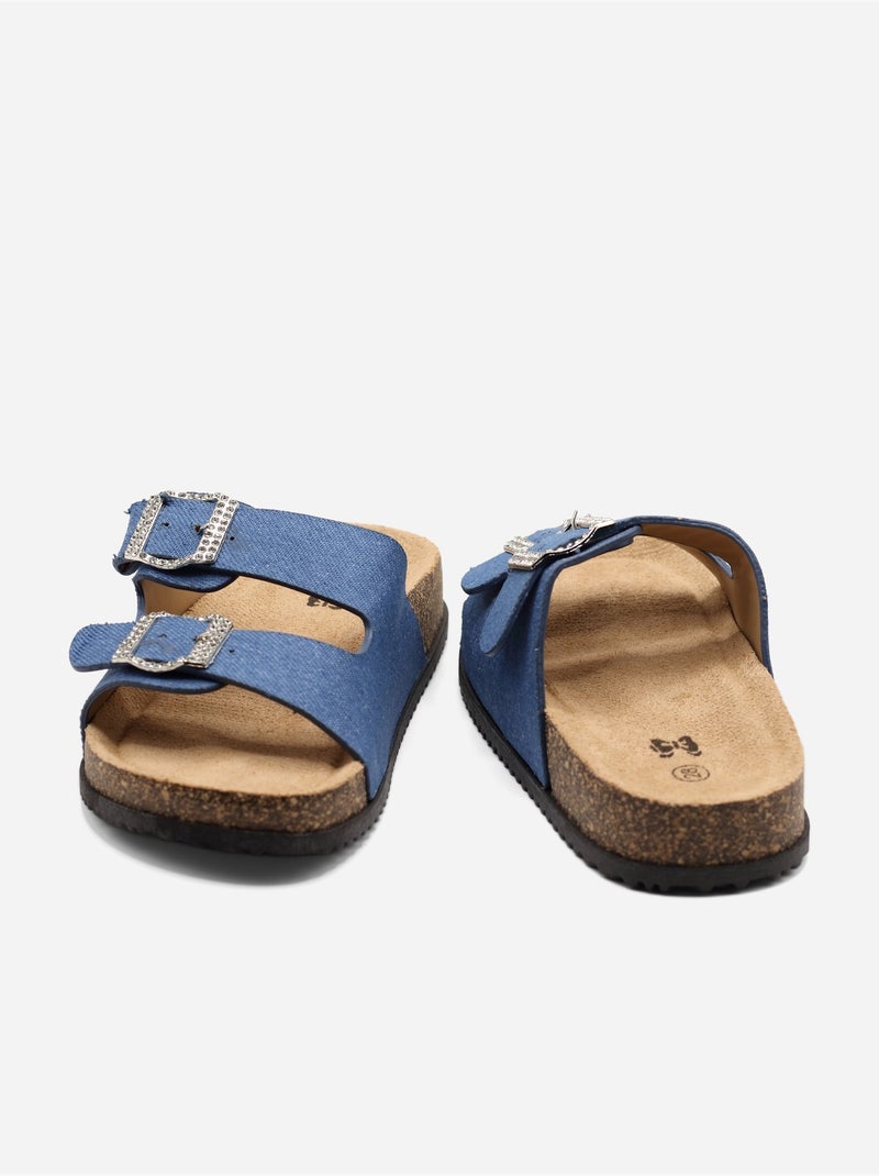 Mules para ponerse - Doremi Azul - Kiabi