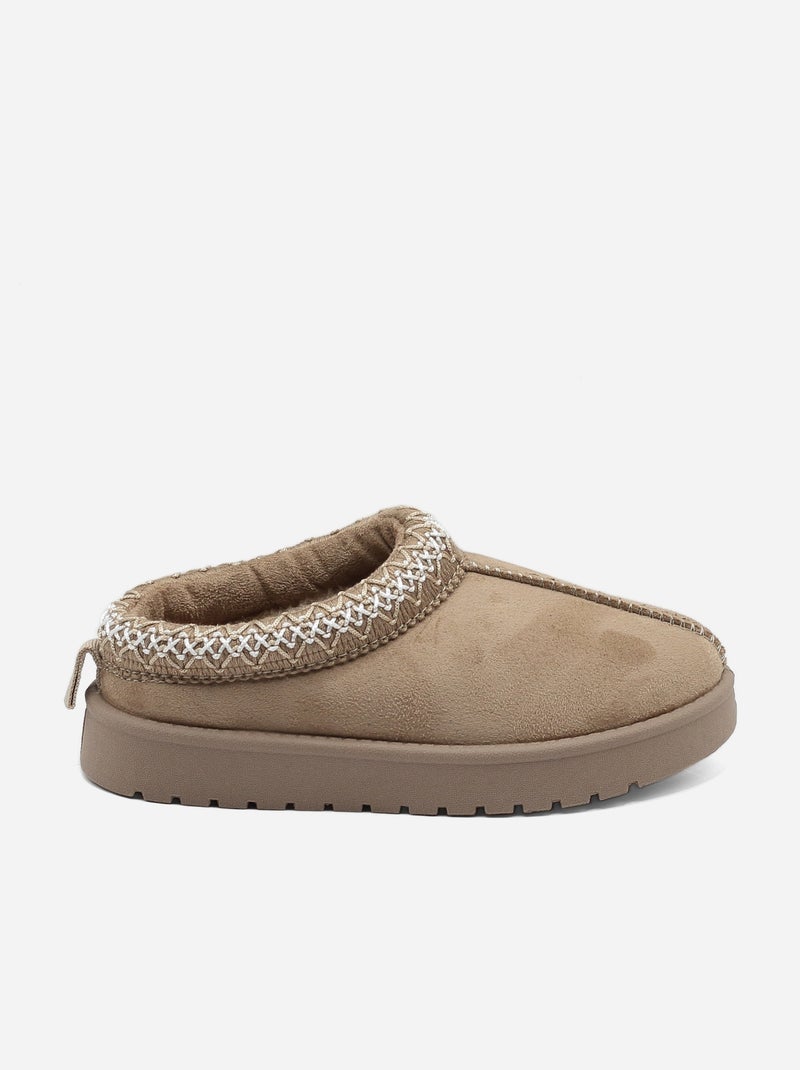 Mules para ponerse - Doremi Beige oscuro - Kiabi