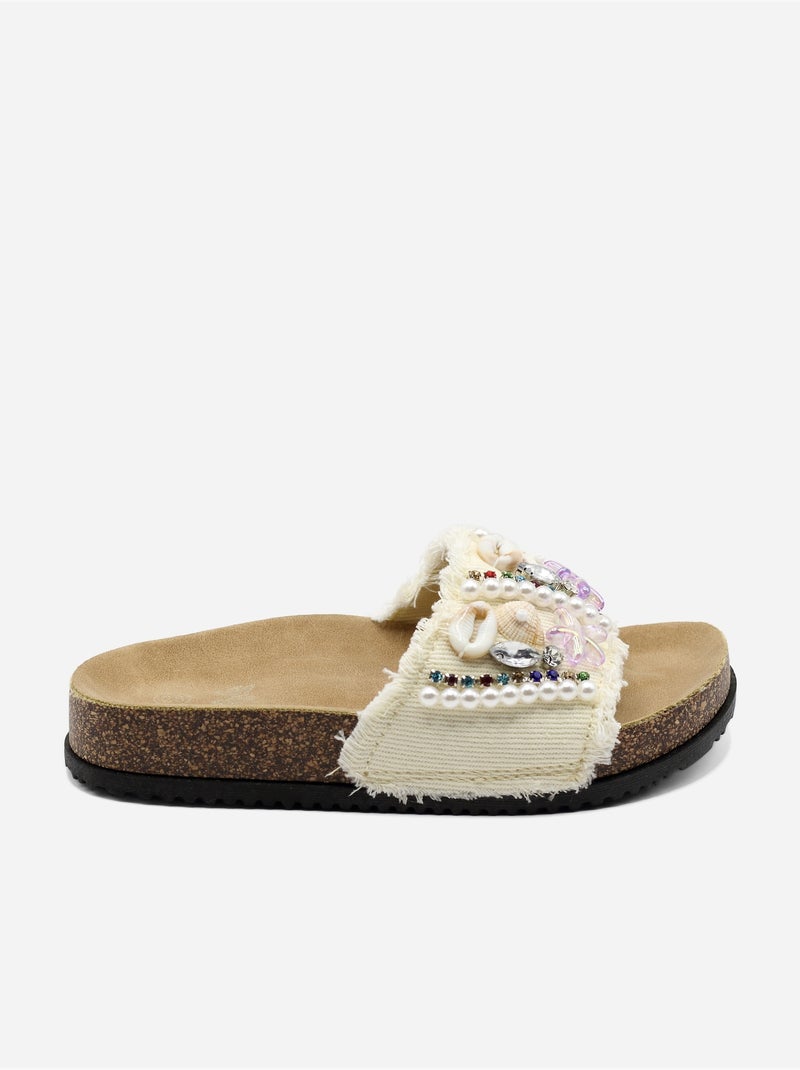 Mules para ponerse - Doremi Blanco - Kiabi