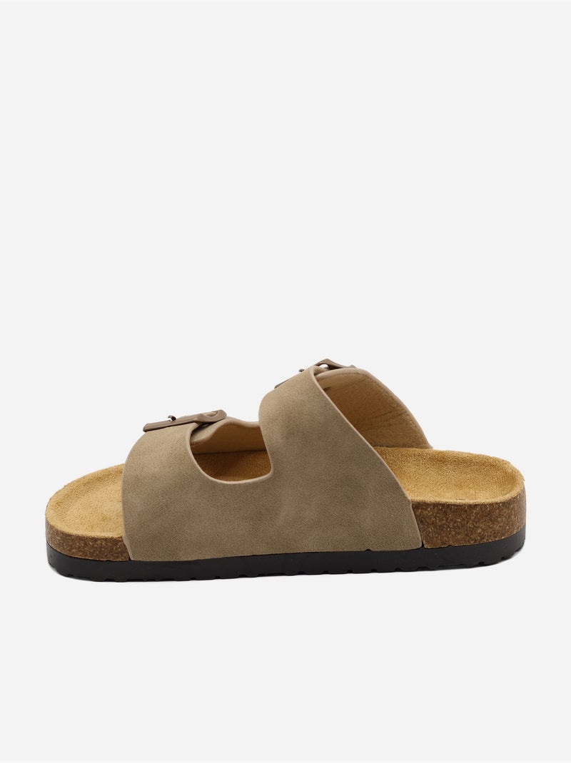 Mules para ponerse - Doremi Taupe - Kiabi