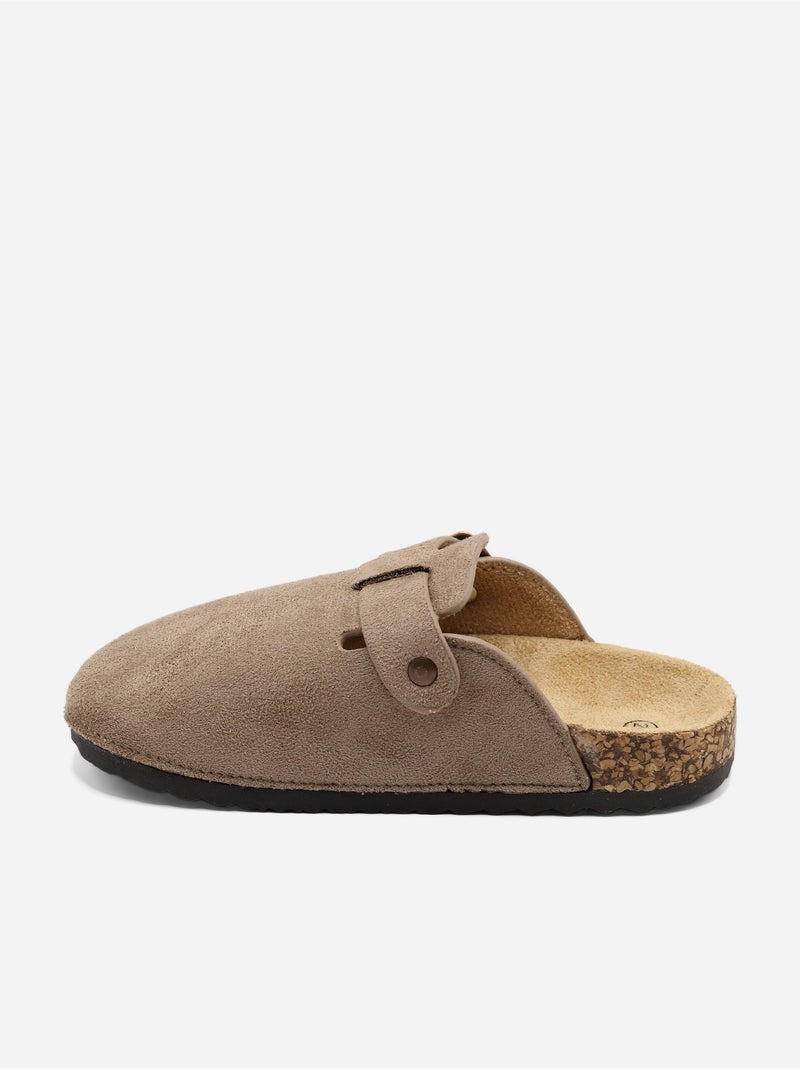 Mules para ponerse - Doremi Taupe - Kiabi