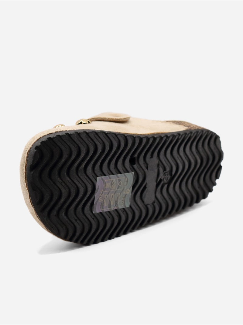 Mules para ponerse - Doremi Taupe - Kiabi