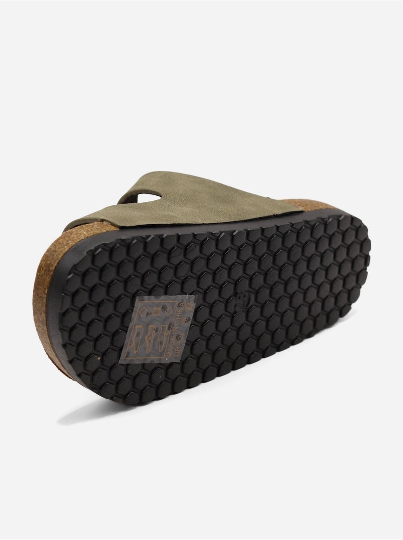 Mules para ponerse - Doremi Verde - Kiabi