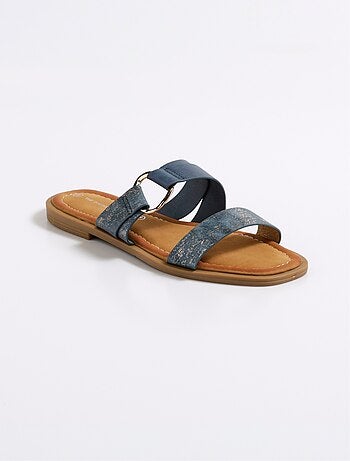 Mules planos con tiras metálicas - AFIBEL