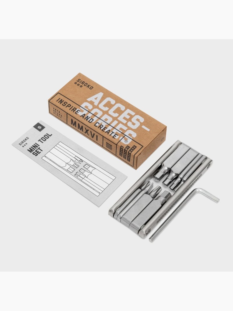 Multiherramienta ciclismo ciclismo hombre y mujer 8 pro Plata - Kiabi