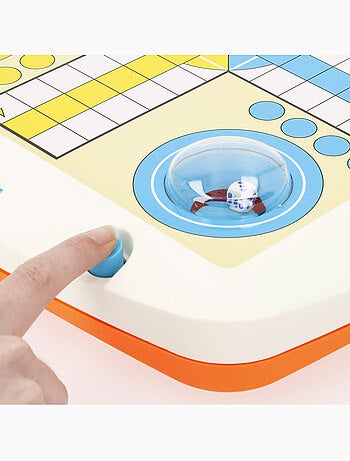 Multijuego 2 en 1: parchís y serpientes y escaleras cb games