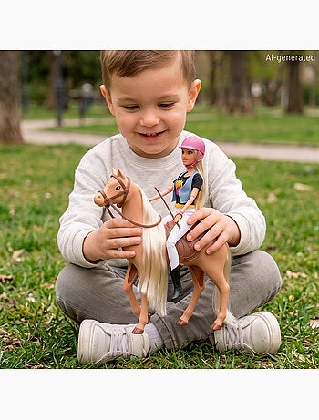 Muñeca 30 cm amazona + 3 años isabella