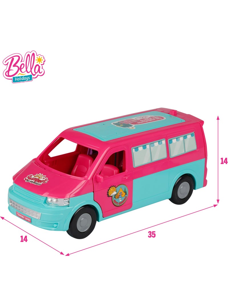 Muñeca c/furgoneta camping y accesorios bella N/D - Kiabi